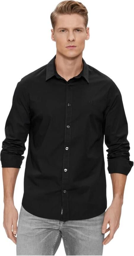 Calvin Klein Elegant Slim Fit Overhemd met Lange Mouwen Black Heren - Foto 3