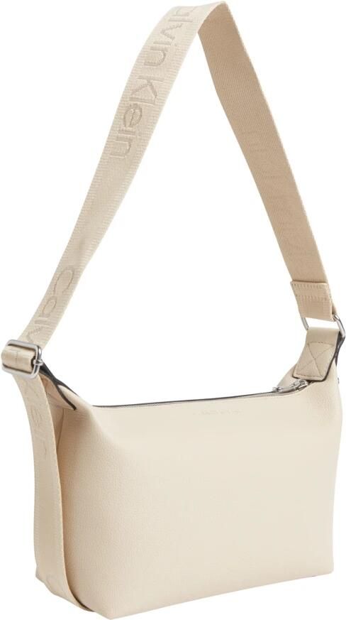 Calvin Klein Webbing Schoudertas Herfst Winter Collectie Beige Dames - Foto 12