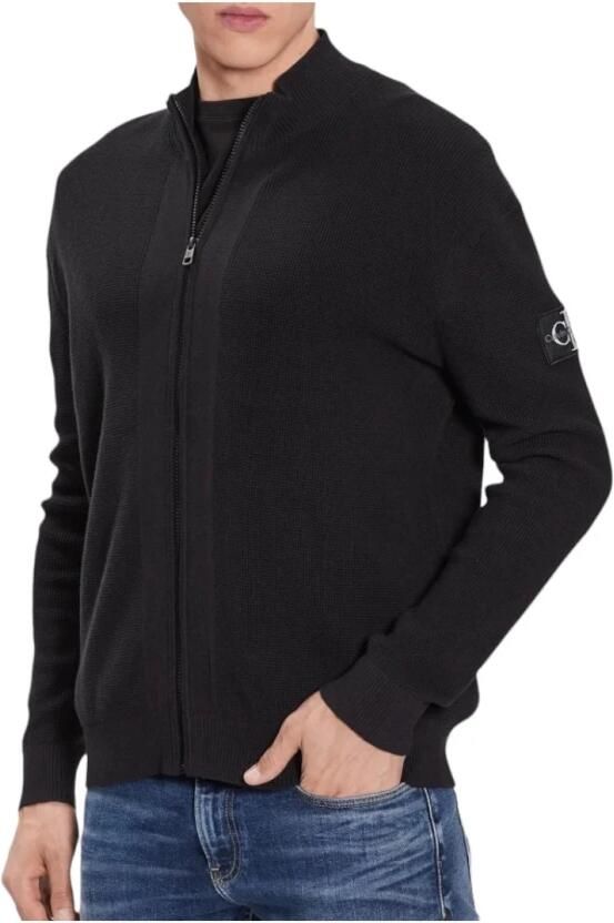 Calvin Klein Jeans Zwarte Core Badge Sweater voor Mannen Black Heren - Foto 5