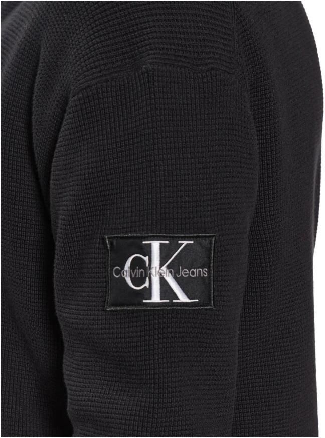 Calvin Klein Jeans Zwarte Core Badge Sweater voor Mannen Black Heren - Foto 3
