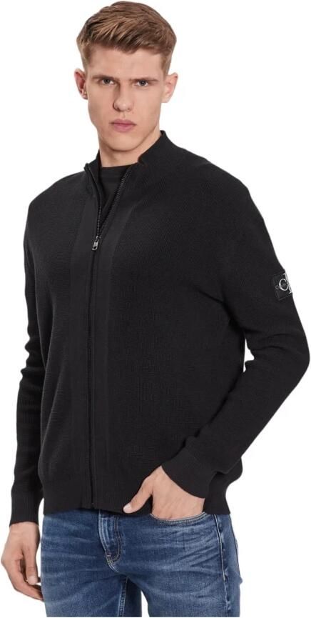 Calvin Klein Jeans Zwarte Core Badge Sweater voor Mannen Black Heren - Foto 6