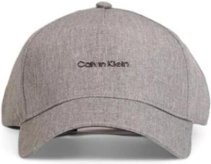 Calvin Klein Grijze Plain Clip Cap Herfst Winter Stijl Gray Heren - Foto 4