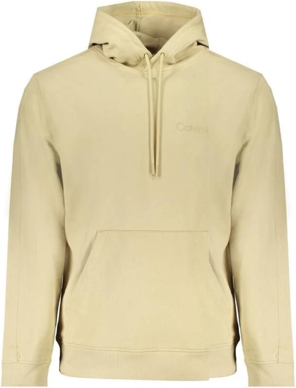 Calvin Klein Stijlvolle hoodie met logoprint Beige Heren