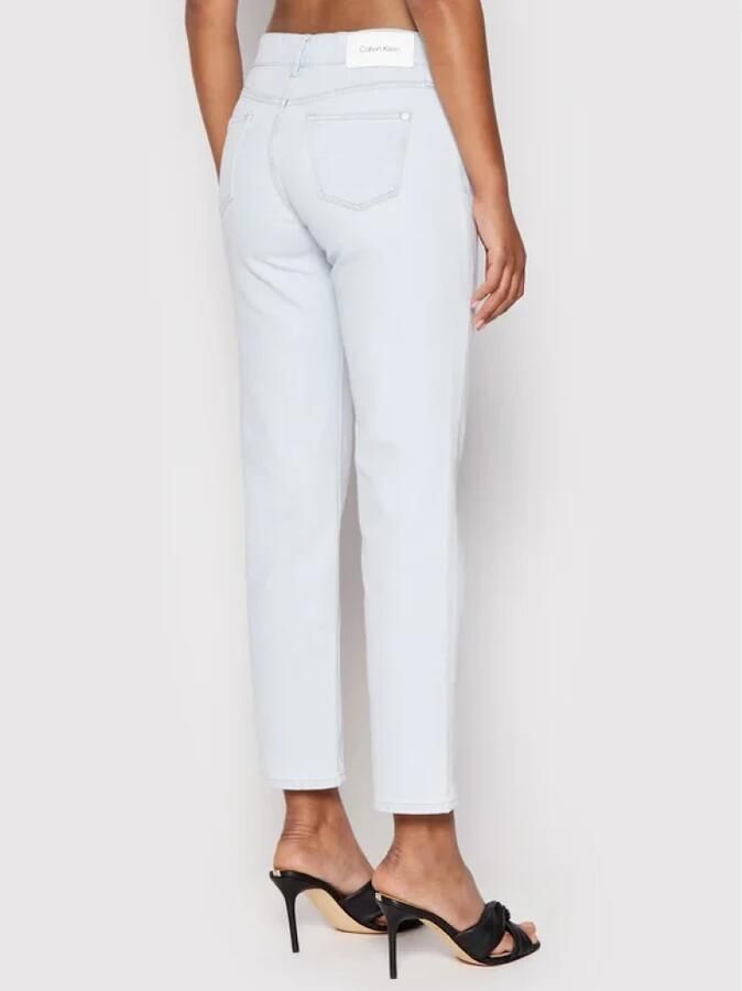 Calvin Klein Slim fit jeans MID RISE SLIM ANKLE met logobadge