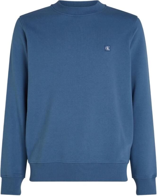 Calvin Klein Blauwe Sweatshirt met Logo en Lange Mouwen Blue Heren