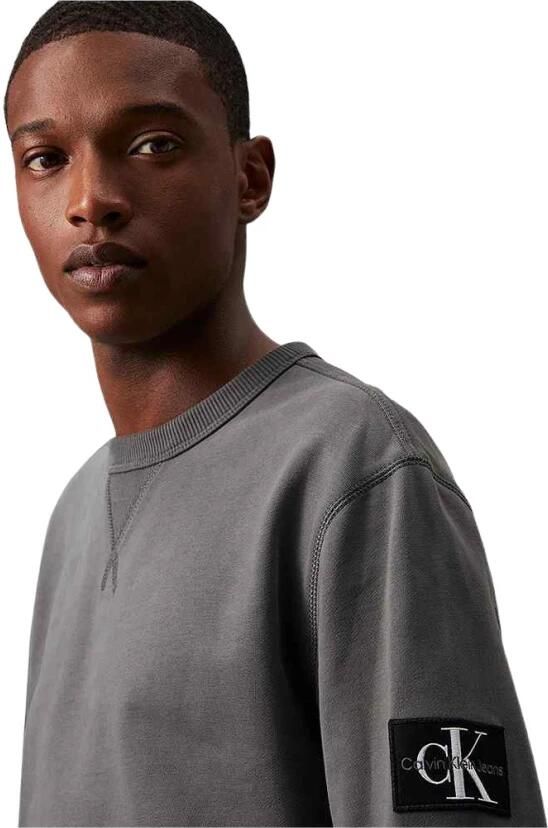 Calvin Klein Blauwe Sweater met Box Logo Detail Blue Heren - Foto 3