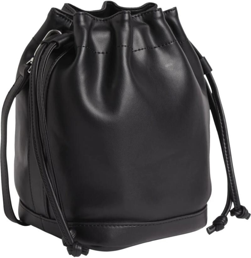 Calvin Klein Stijlvolle Zwarte Cross Body Bucket Tas Black Dames