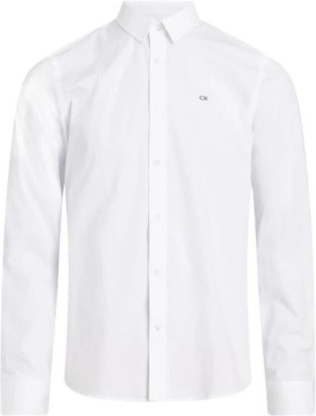 Calvin Klein Businessoverhemd STRETCH POPLIN SLIM SHIRT met -logo op de borst - Foto 6
