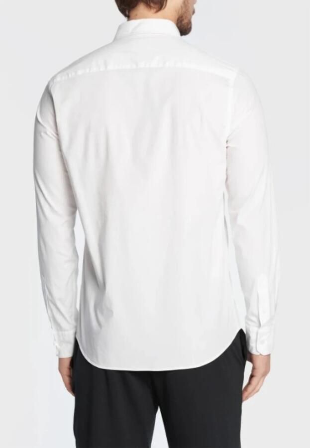 Calvin Klein Businessoverhemd STRETCH POPLIN SLIM SHIRT met -logo op de borst - Foto 5