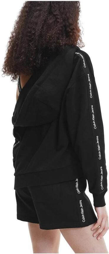 Calvin Klein Sweatvest LOGO TAPE ZIP-THROUGH met opvallende ck-logotape - Foto 3