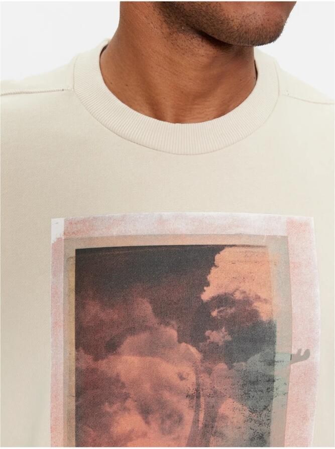 CK Calvin Klein Sweatshirt met label- en motiefprint model 'PHOTO'