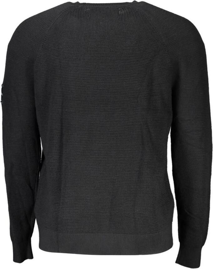 Calvin Klein Zwarte Trui Urban Elegantie Minimalistische Stijl Black Heren