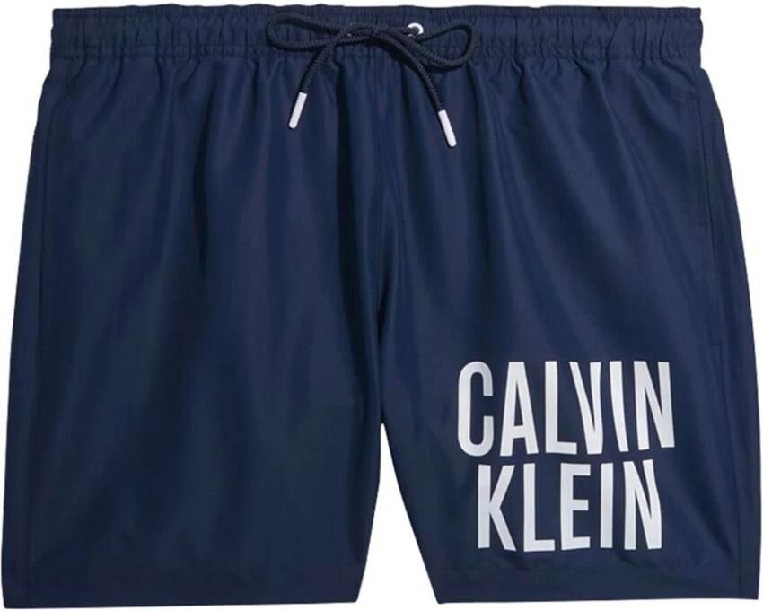 Calvin Klein Tijdloze zwemkleding met geborduurde tonale logo`s Blue Heren - Foto 2