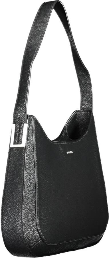 Calvin Klein Elegante Zwarte Schoudertas met Contrasterende Details Black Dames - Foto 6