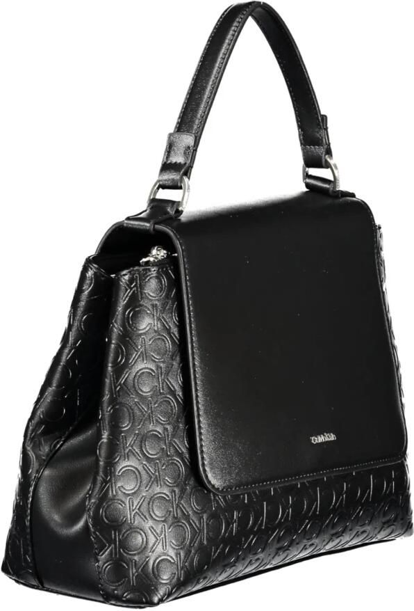 Calvin Klein Jeans Zwarte imitatieleer tote tas met verstelbare band Black Dames - Foto 2