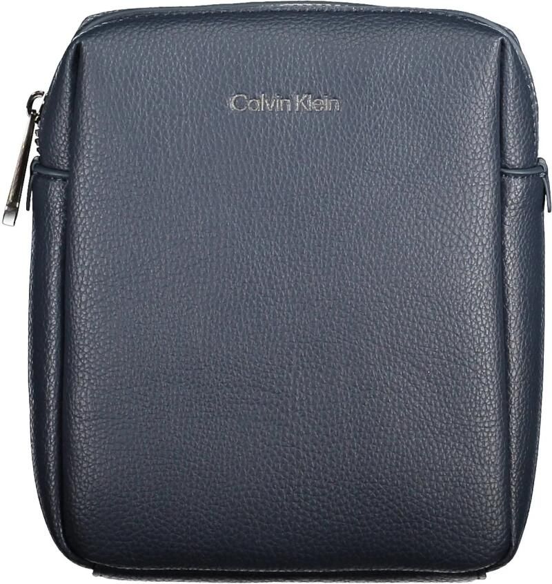 Calvin Klein Crossbody Tas Polyester Verstelbare Schouderband Blauw