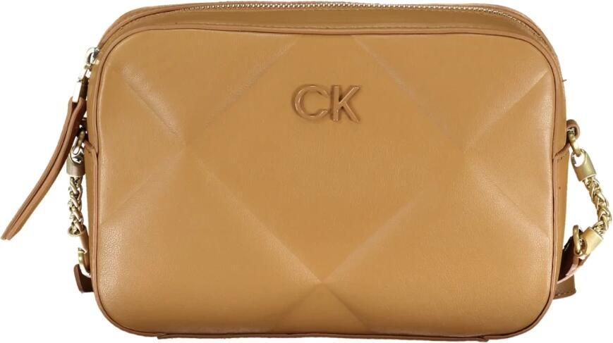 Calvin Klein Bruine Schoudertas met Verstelbare Band Brown Dames - Foto 4