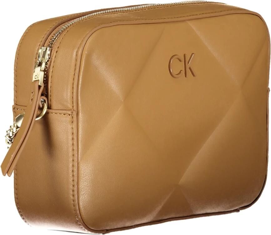 Calvin Klein Bruine Schoudertas met Verstelbare Band Brown Dames