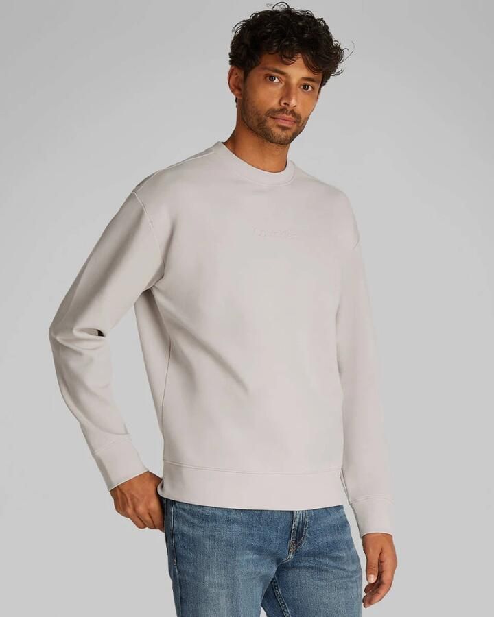 CK Calvin Klein Sweatshirt met labeldetail model 'TECH INTERLOCK'