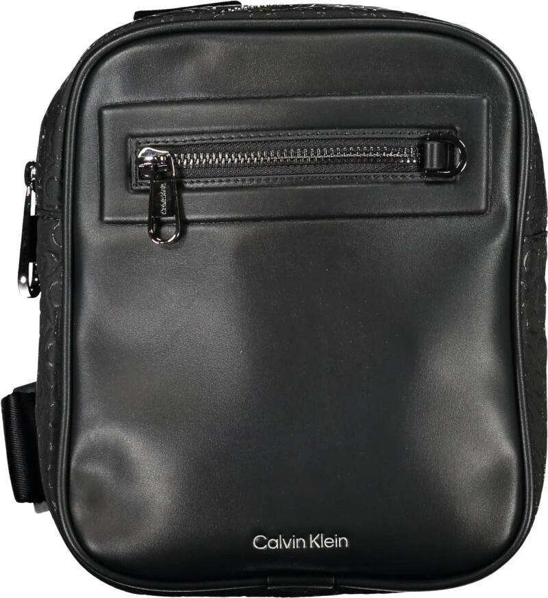 Calvin Klein Elegante stedelijke schoudertas met contrasterende details Black Heren