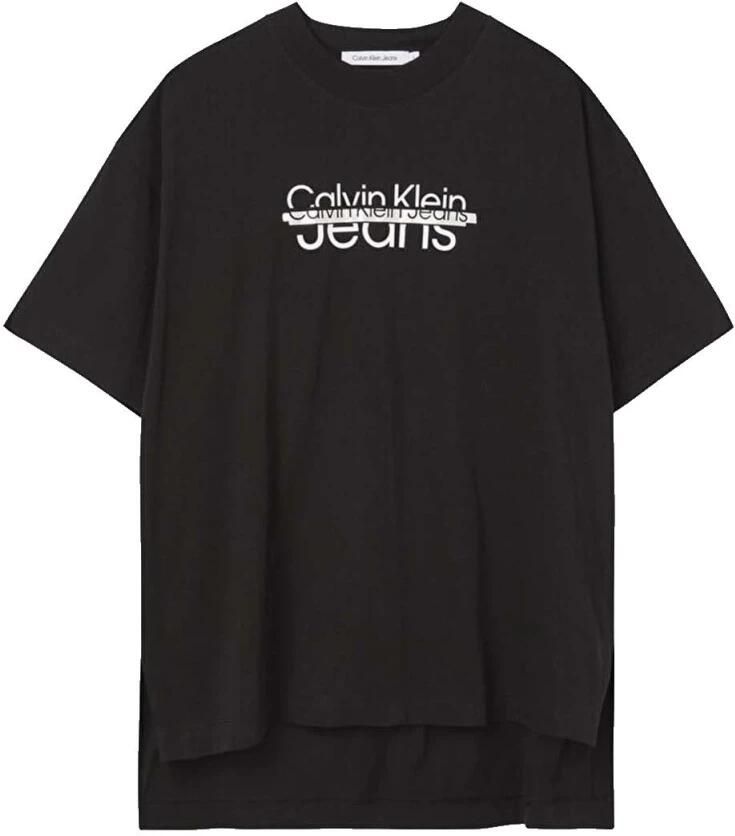 Calvin Klein Verstoord Logo Oversized T-shirt Black Dames - Foto 3