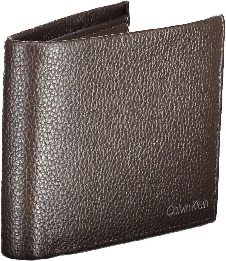 Calvin Klein Leren Herenportemonnee Lente Zomer Collectie Brown Heren