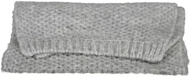 Calvin Klein Grijze Sjaal met Contrastdetails en Logoborduursel Gray Dames - Foto 3