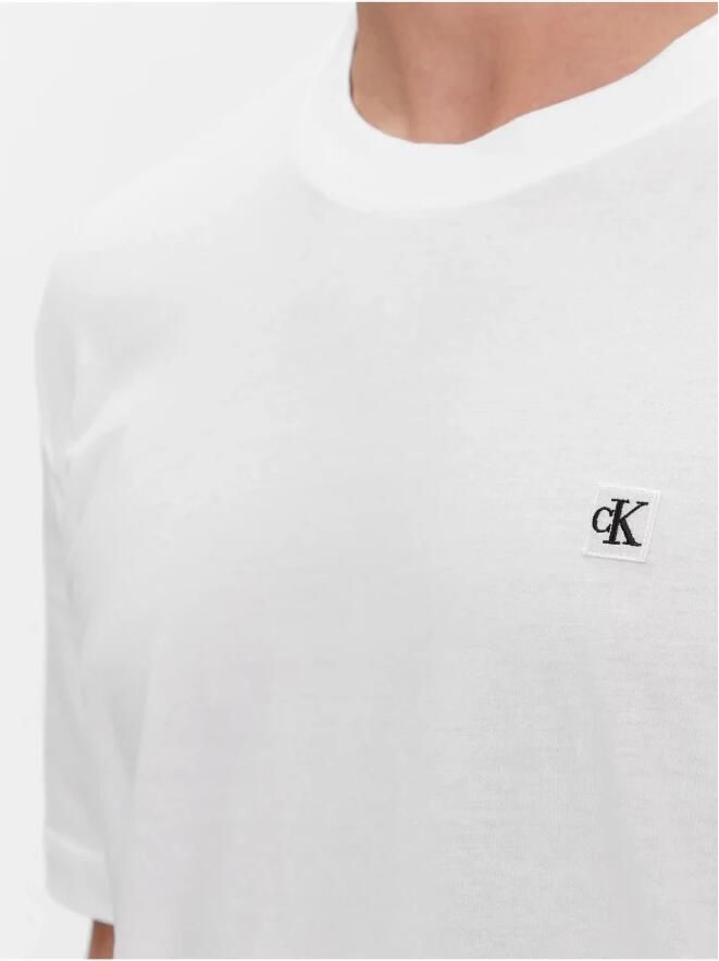 Calvin Klein Jeans Witte Monogram T-shirt Essentie Moderne White Heren