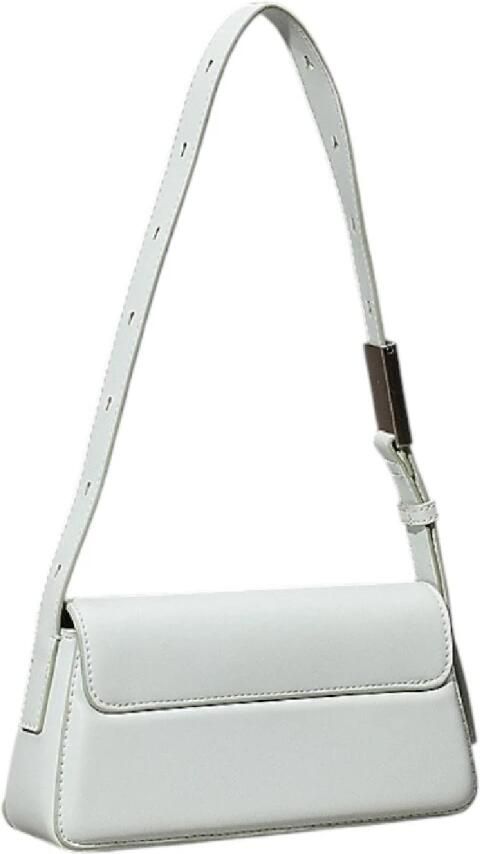 Calvin Klein Witte Belted Kleine Tas Gray Dames