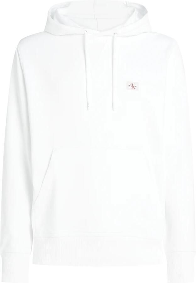 Calvin Klein Witte Hoodie Trui Katoen White Heren