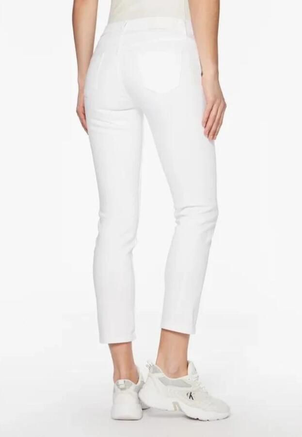 Calvin Klein Witte Slimme Enkel Jeans voor Vrouwen White Dames - Foto 3