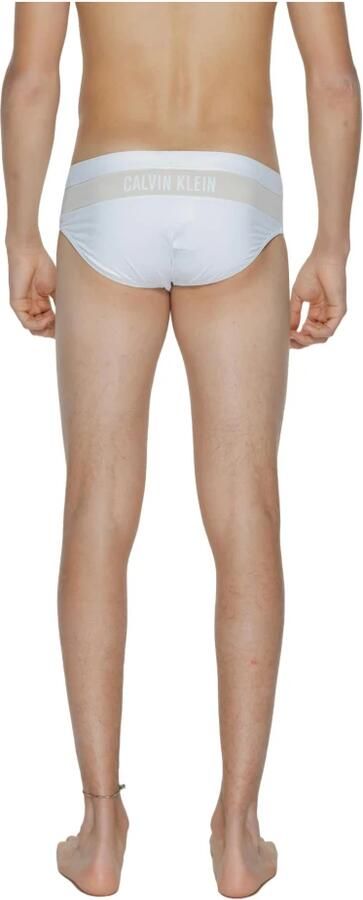 Calvin Klein Witte zwemkleding met elastaan en polyamide White Heren