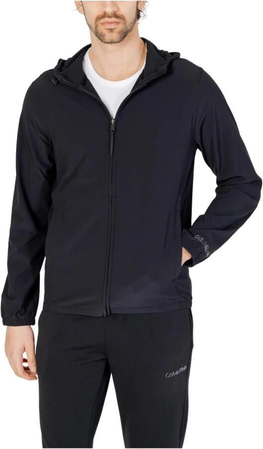 Calvin Klein Sportieve capuchonjas zwart ademend logo Black Heren - Foto 3