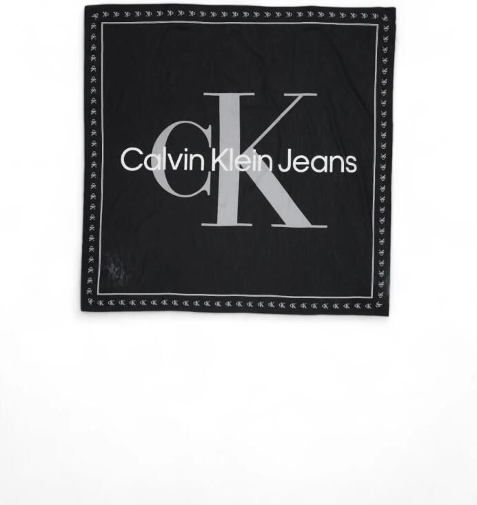 Calvin Klein Jeans Sjaal BOLD MONO LOGO SHAWL 130X130 K60K612325 - Foto 5