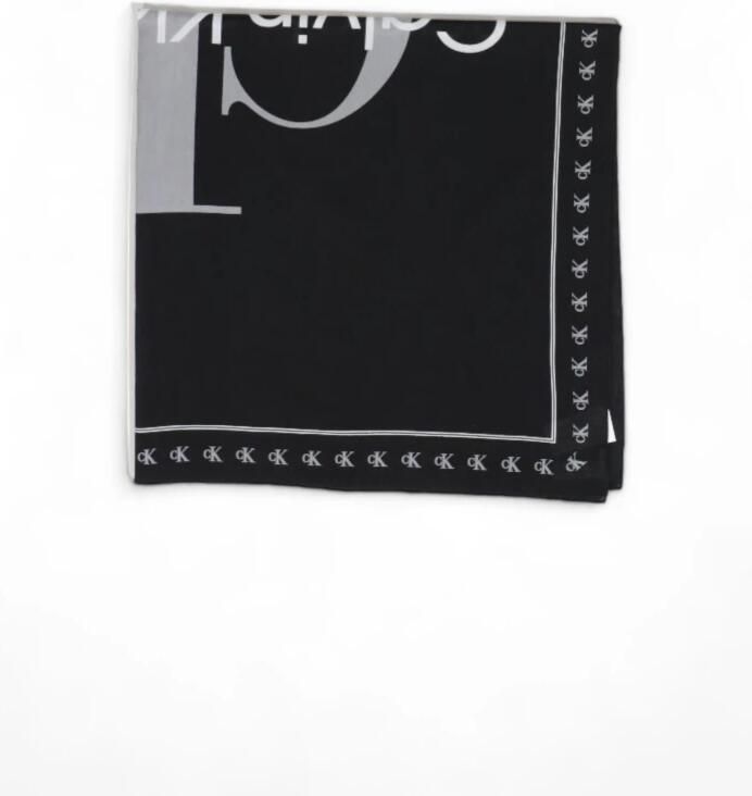 Calvin Klein Jeans Sjaal BOLD MONO LOGO SHAWL 130X130 K60K612325 - Foto 2