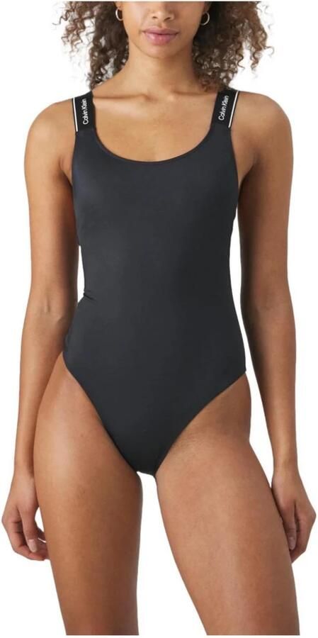 Calvin Klein Swimwear Badpak ONE PIECE-RP met logoprint op de bandjes - Foto 3