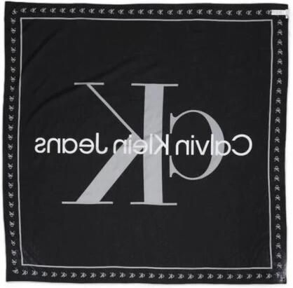 Calvin Klein Jeans Sjaal BOLD MONO LOGO SHAWL 130X130 K60K612325 - Foto 2