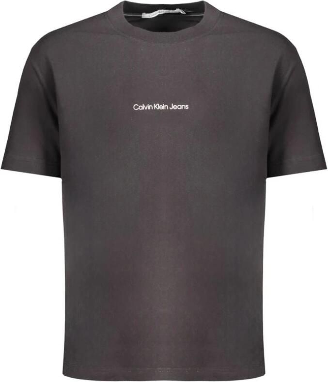 Calvin Klein Jeans T-shirt met labelprint model 'GRID MONOGRAM'