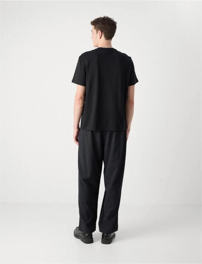 Calvin Klein Jeans Korte Mouw Logo Voorkant Heren T-Shirt Black Heren