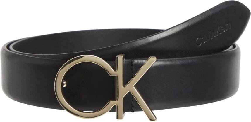 Calvin Klein Leren Dames Riem Herfst Winter Collectie Black Dames