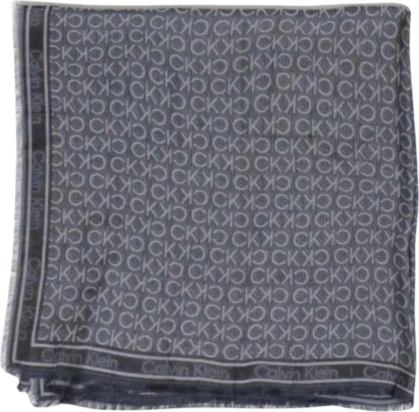 Calvin Klein Zwarte Modale Sjaal Herfst Winter Collectie Black Dames - Foto 5