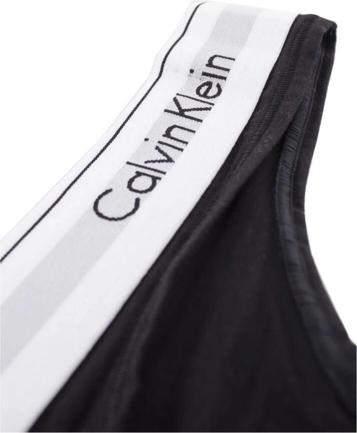 Calvin Klein Zwarte String Ondergoed Elastische Taille Black Dames - Foto 2