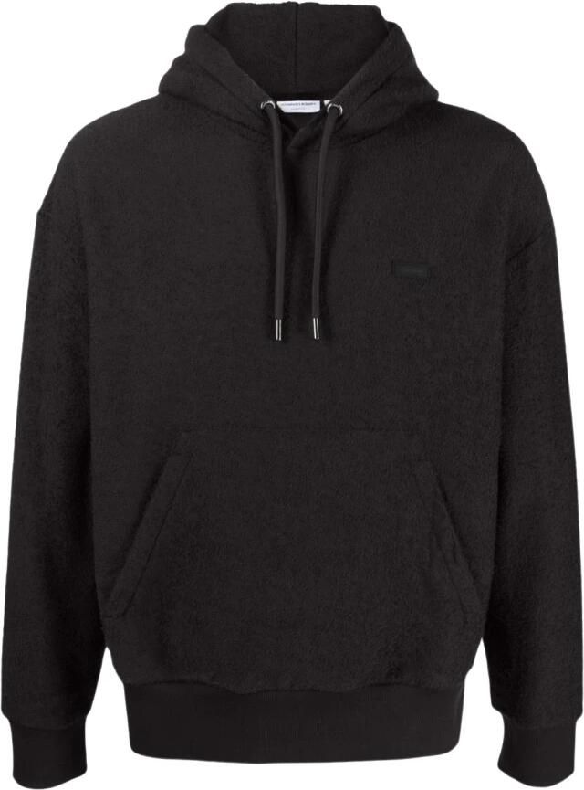 Calvin Klein Zwarte Boucle Katoenmix Hoodie voor Heren Black Heren - Foto 4