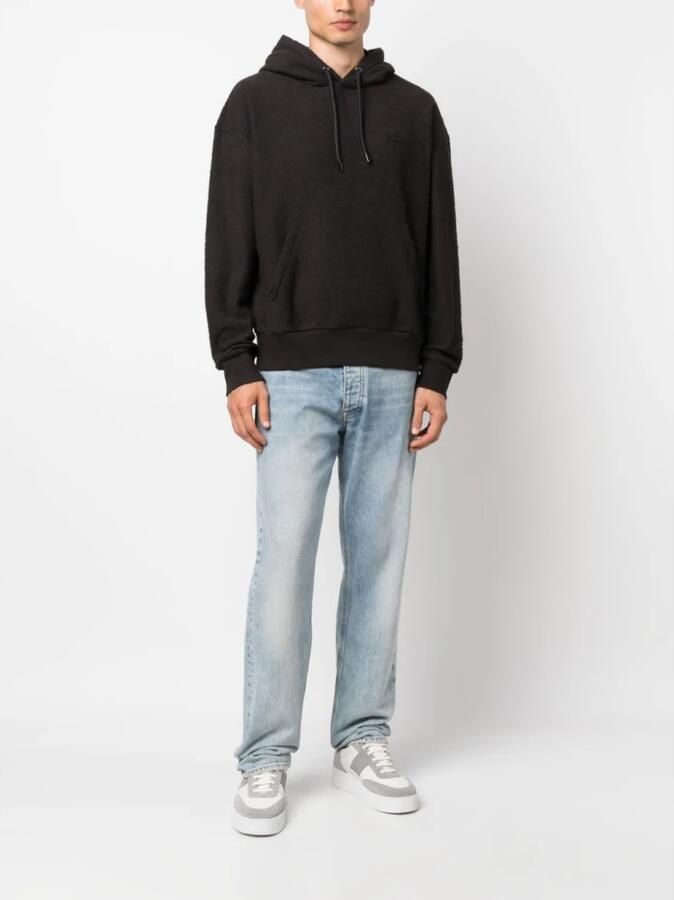 Calvin Klein Zwarte Boucle Katoenmix Hoodie voor Heren Black Heren - Foto 2
