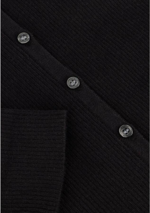 Calvin Klein Jeans Zwarte Biologisch Katoen V-Hals Jurk Black Dames