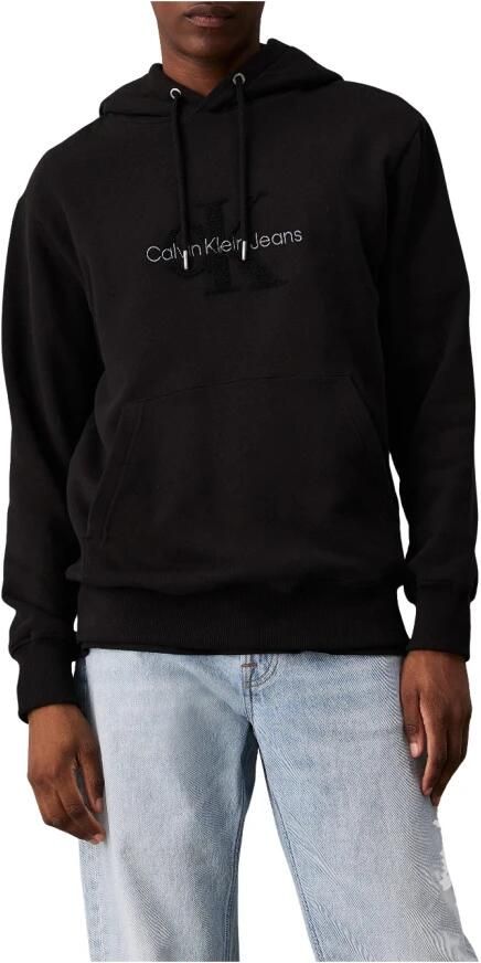 Calvin Klein Jeans Heren Crewneck Sweatshirt met Monogram Black Heren - Foto 4