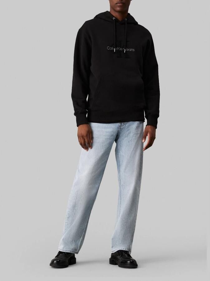 Calvin Klein Jeans Heren Crewneck Sweatshirt met Monogram Black Heren - Foto 3