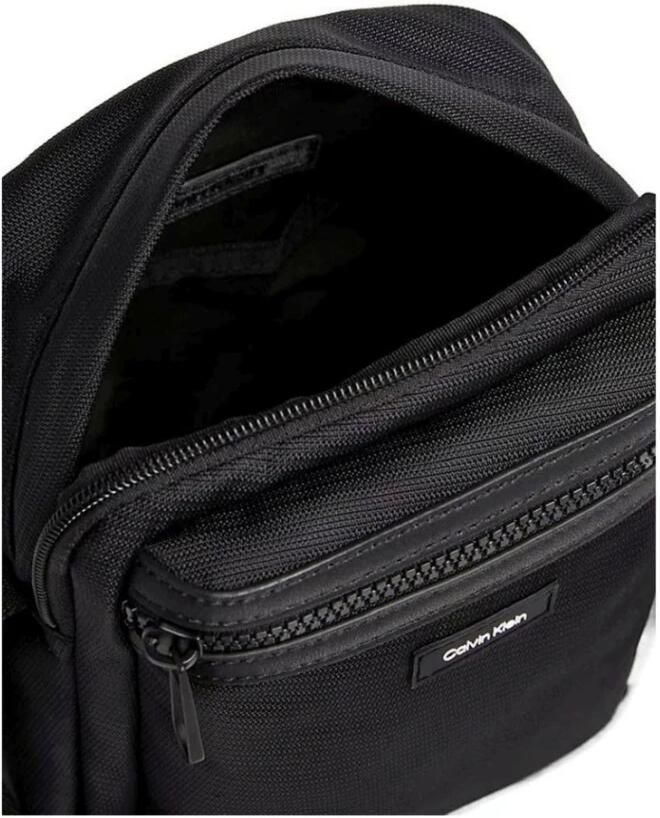 Calvin Klein Zwarte Heren Schoudertas Contrast Details Black Heren - Foto 5