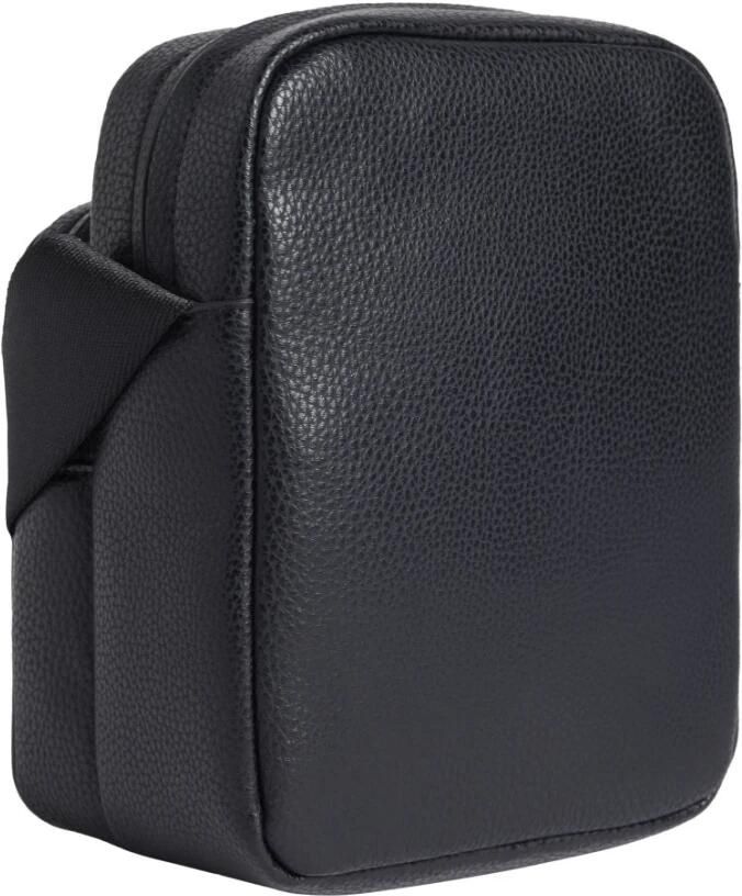 Calvin Klein Verstelbare Schoudertas met Ritssluiting Black Heren