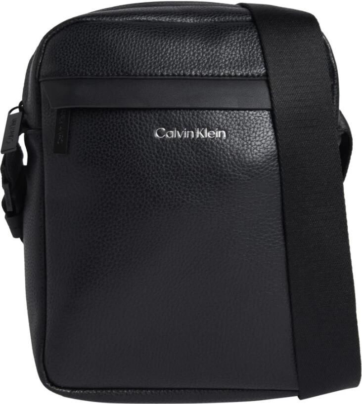 Calvin Klein Zwarte Heren Schoudertas Verstelbare Band Black Heren - Foto 3